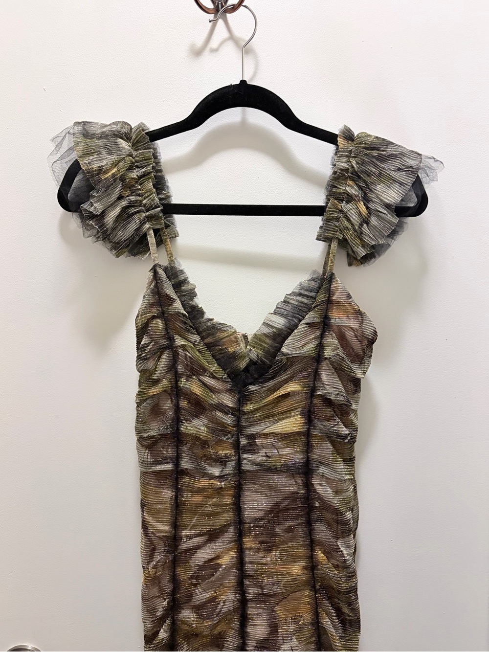 Mia Vesper Mothra Dress in Swamp